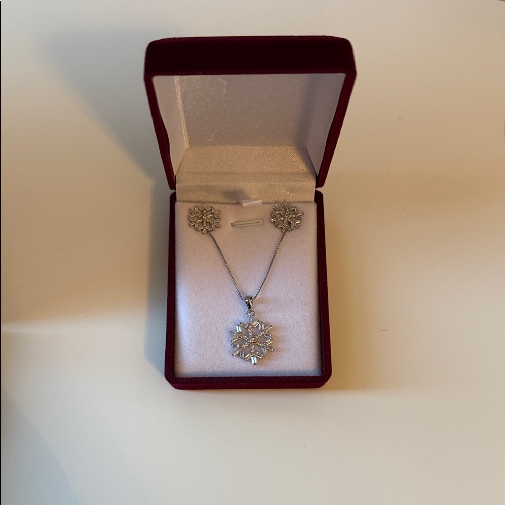 Sterling Sliver Earring/Necklace Gift Set